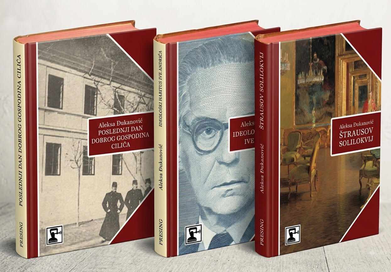 Aleksa Đukanović, *The Last da* in two books (Servis, 2025) in Serbian languange. Aleksa Đukanović, *Selected novels* in two books (Croatia, 2025) in serbo-croatian languange.